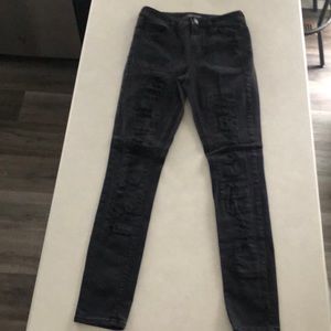 Kendall & Kylie Distressed High-Rise Jeans